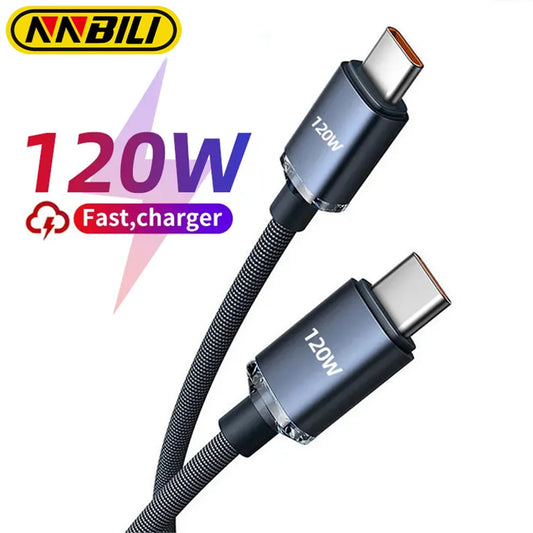 NNBILI 120W 7A Type C to Type C Cable