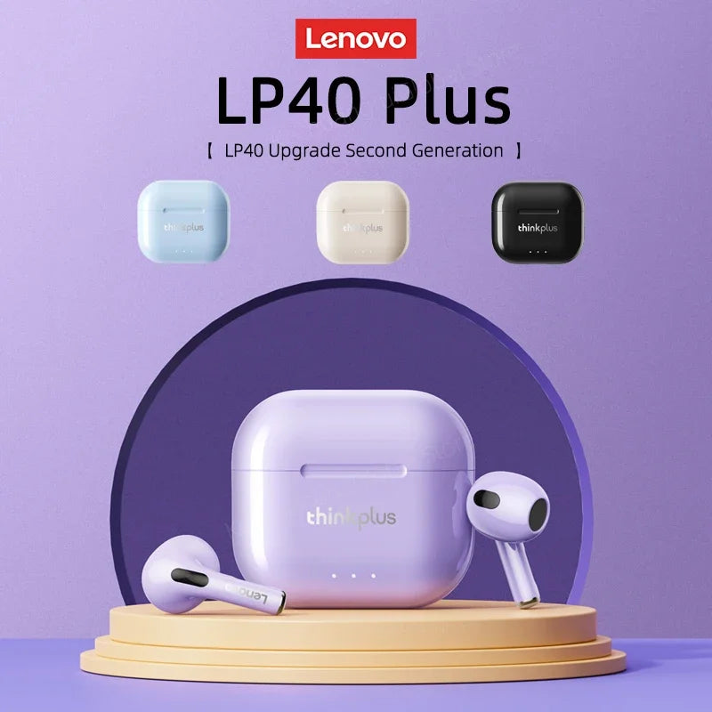 Lenovo LP40 Plus Wireless Bluetooth V5.3 Earphones